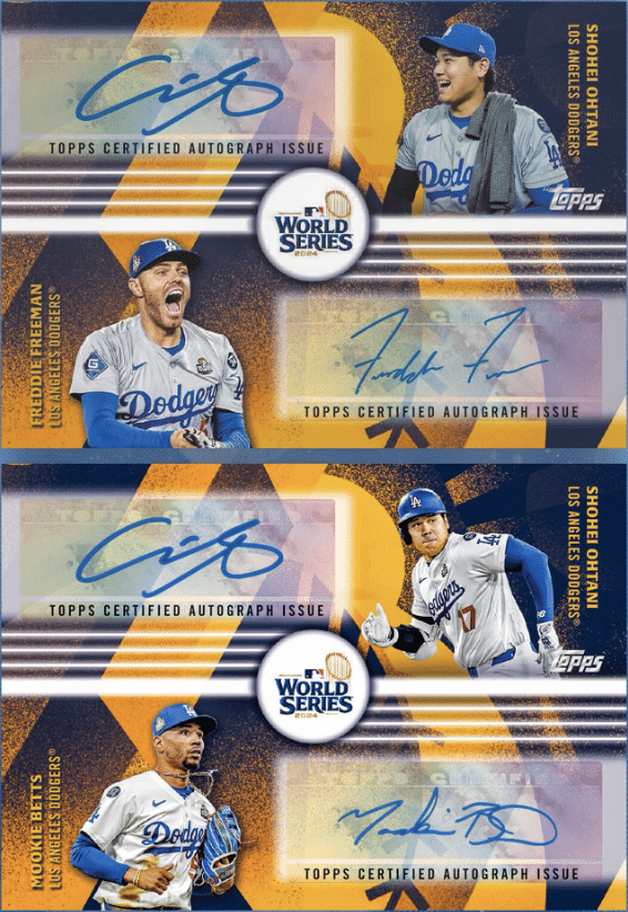 2025 Topps Series 2 Los Angeles Dodgers World Series Championship Autographs
